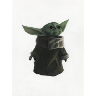 baby yoda painting