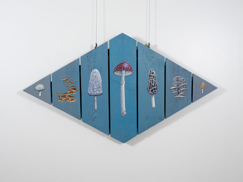 realistic shroom painting