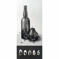 Still life and painted nails