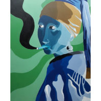 woman with a pearl earring