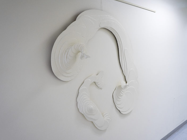 abstract topographic sculpture