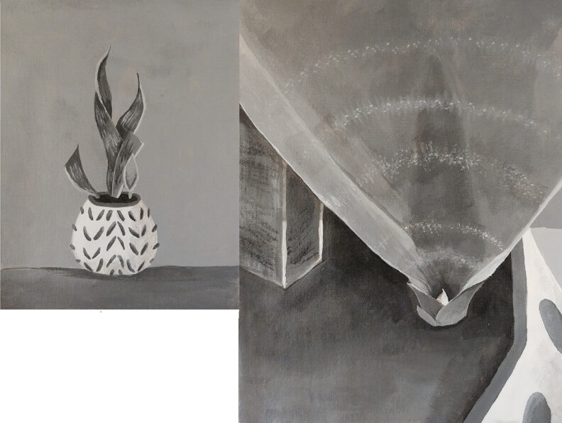 Painting of a budding plant