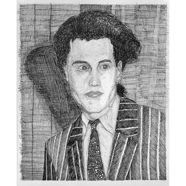 Johnny Depp ink portrait