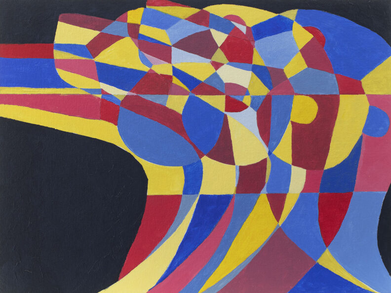 Geometric abstraction of a polar bear