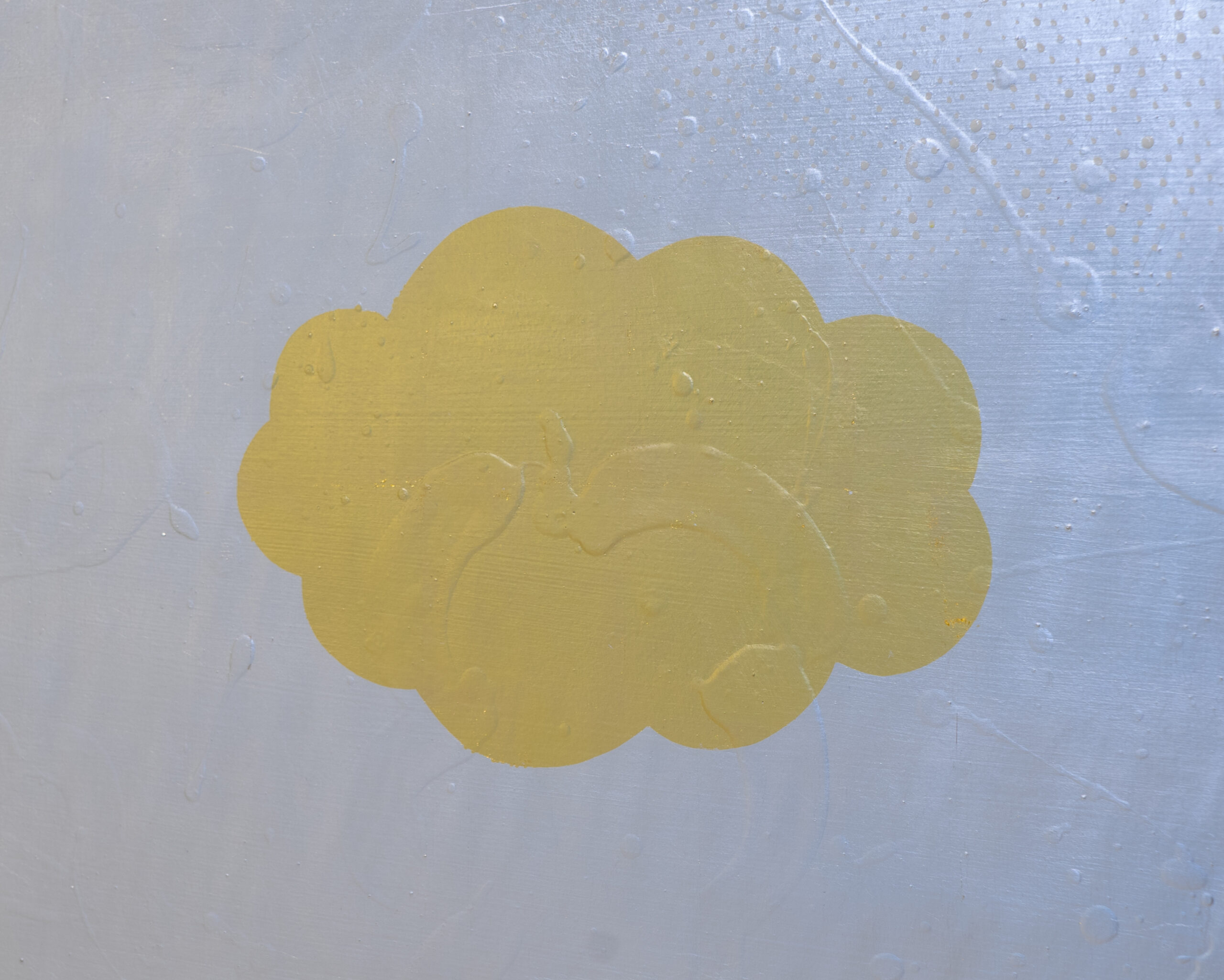 Gold cloud in a sea of silver.