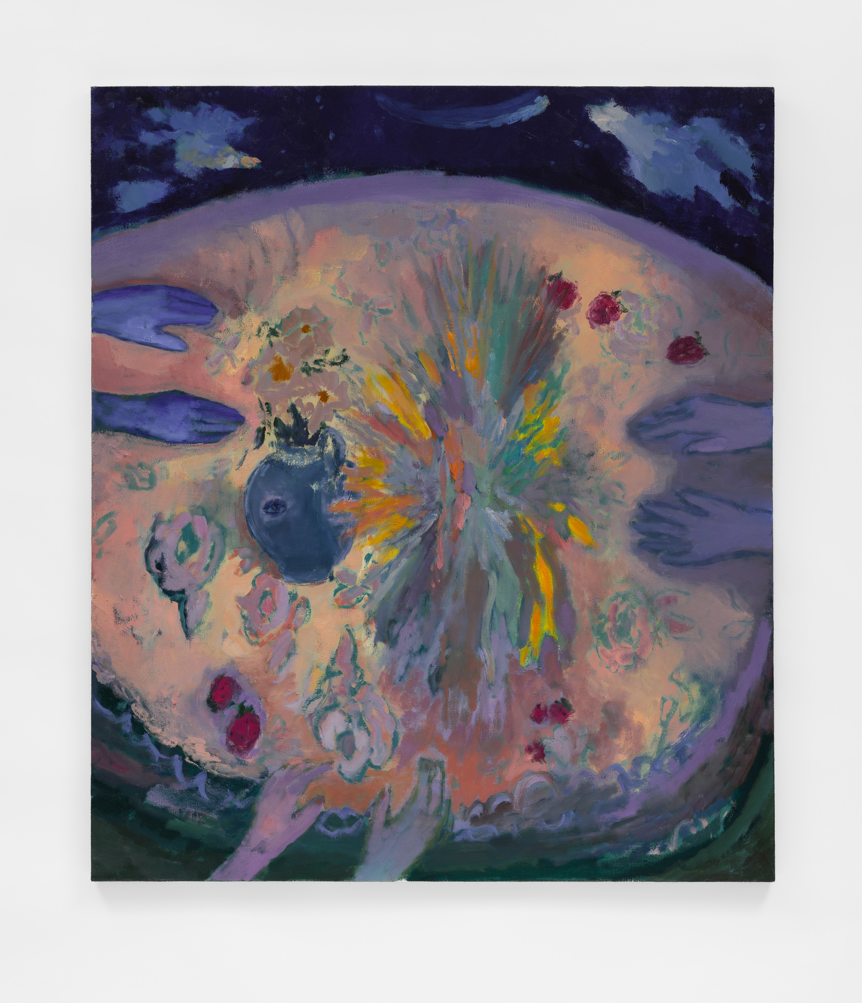 Girls Night Out 50” x 43”, oil on linen, 2025