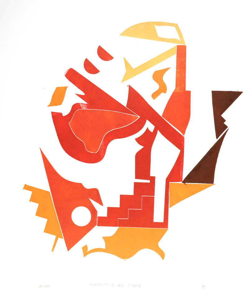 Vince's abstract shapes randomized and spread across the page.