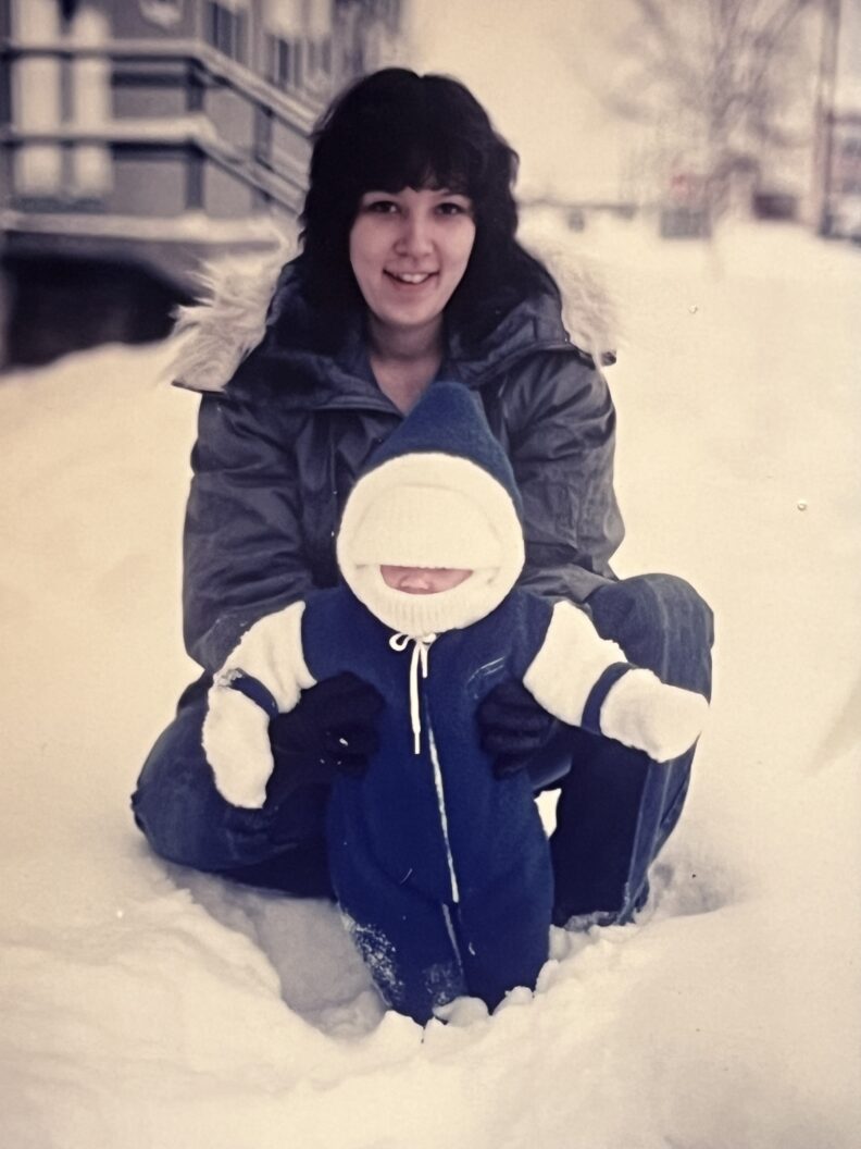 Dr. Catena with his Mom. This image's function is to provide context for his research.