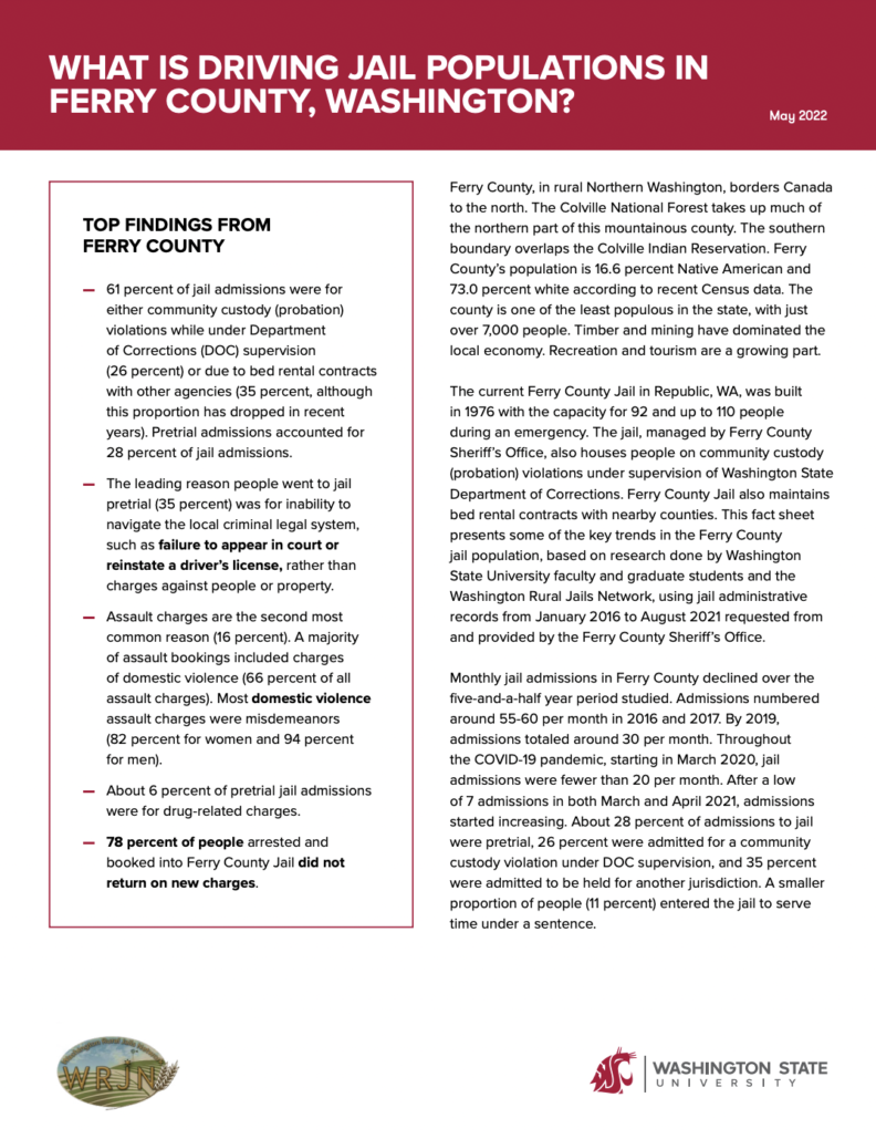 Ferry County Fact Sheet