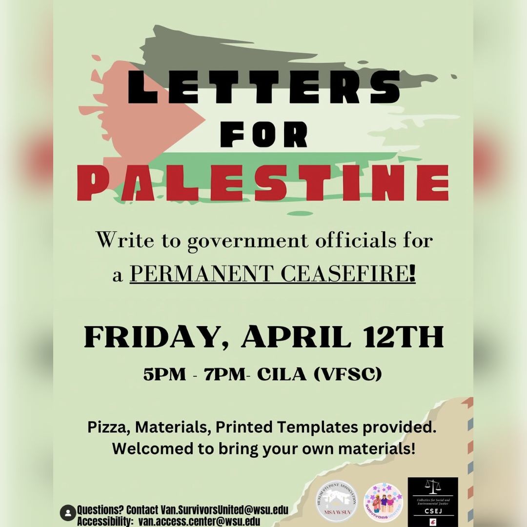 Letters for Palestine. Write to government officials for a permanent ceasefire!