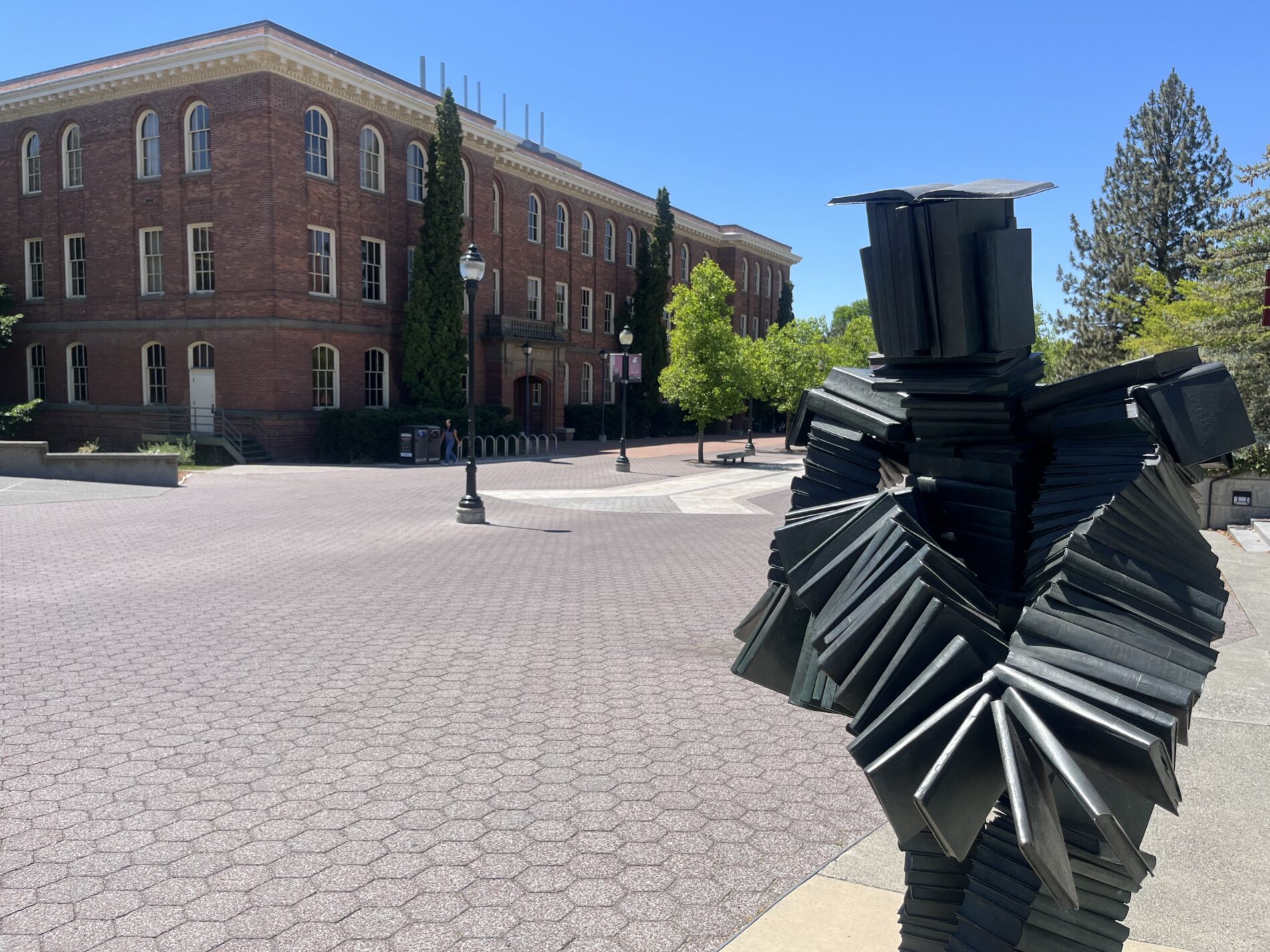 Library Statue of Books
