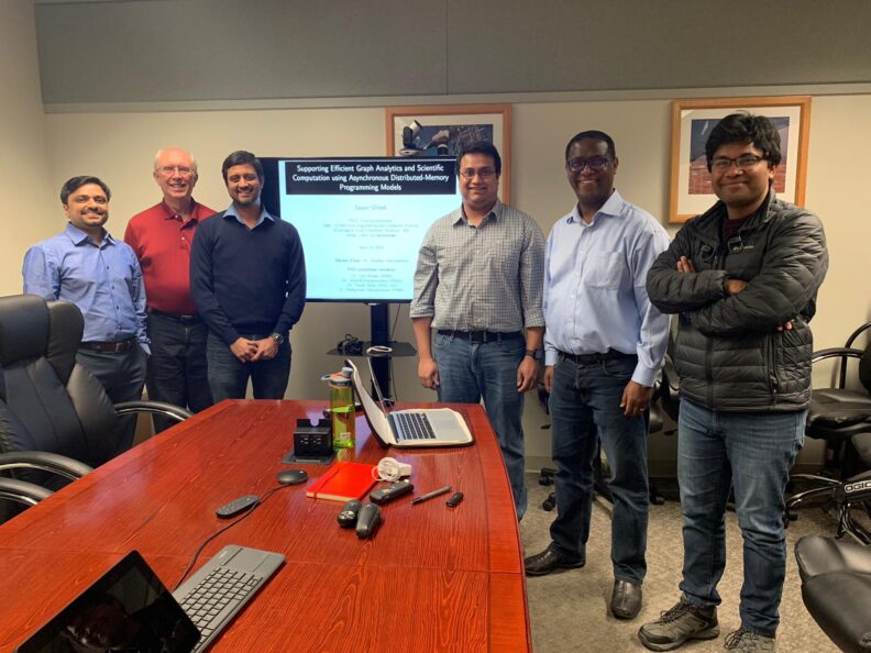 Sayan Ghosh and his PhD committee members.