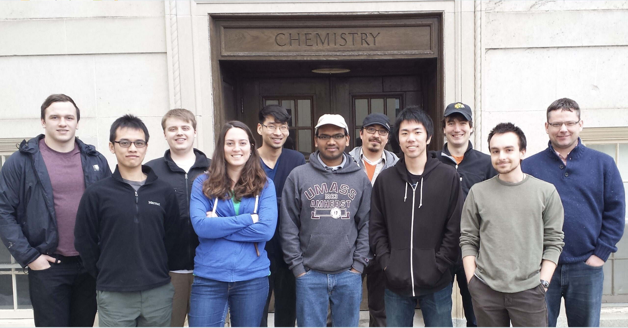 Group photo from March 2014 (left-to-right): Niall, Dongming, Sam, Jenileigh, William, Swamy, Gino, Fumi, Keith, Michael, Kevin