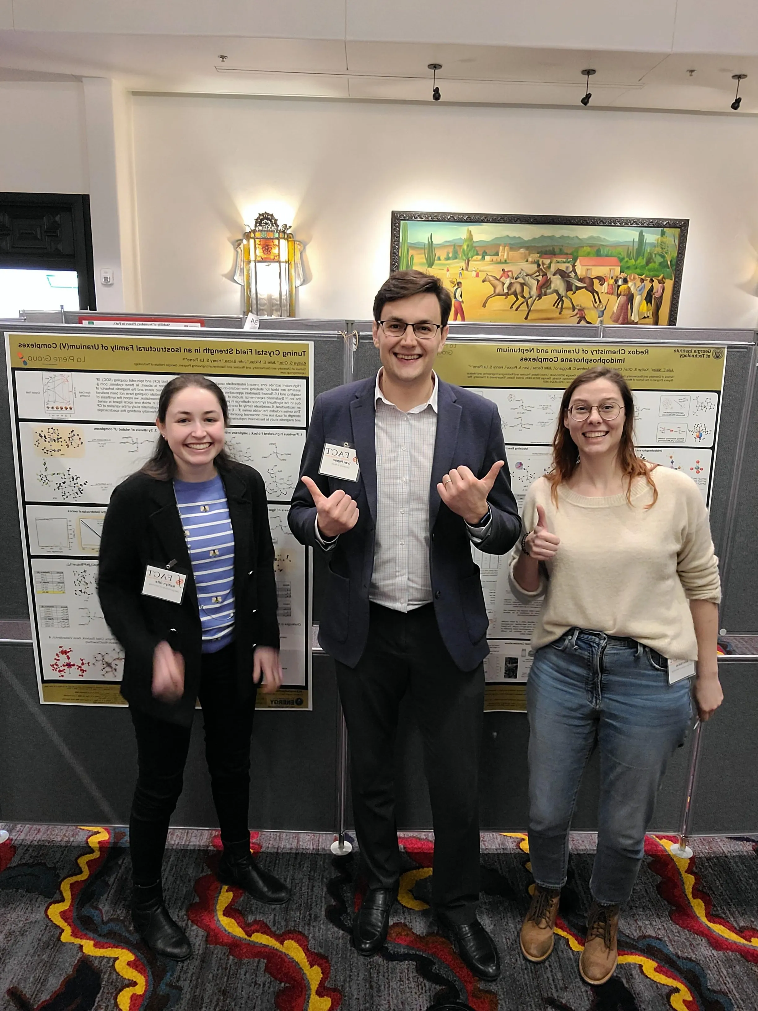 Dr. Ivan Popov with Kaitlyn Otte (left) and Julie Niklas.(right)