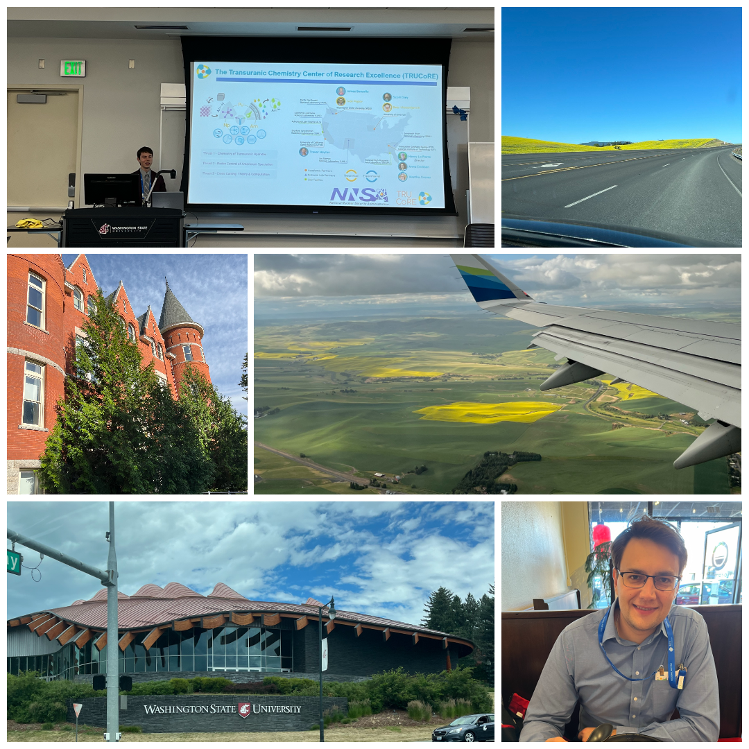 Collage of Chad and Dr. Ivan Popov at the Northwest Regional American Chemical Society Meeting