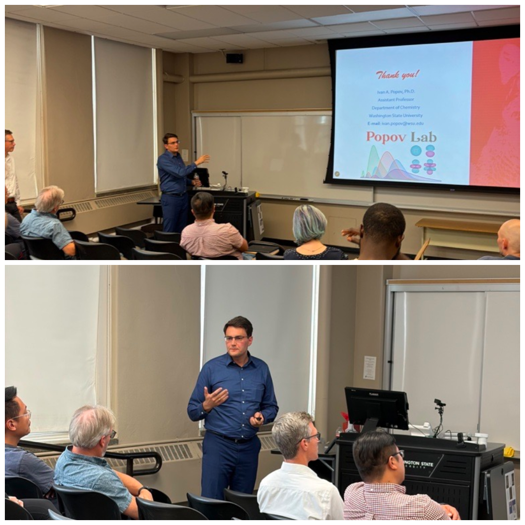 Photos from Dr. Popov's tenure talk