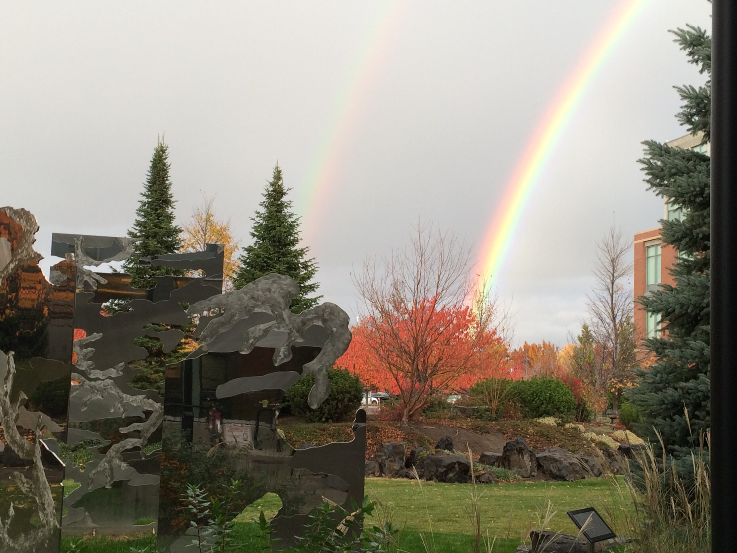 Rainbow on Spokane Campus