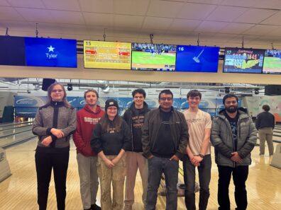 Group bowling outing