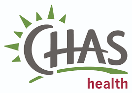CHAS Health Logo and link to website
