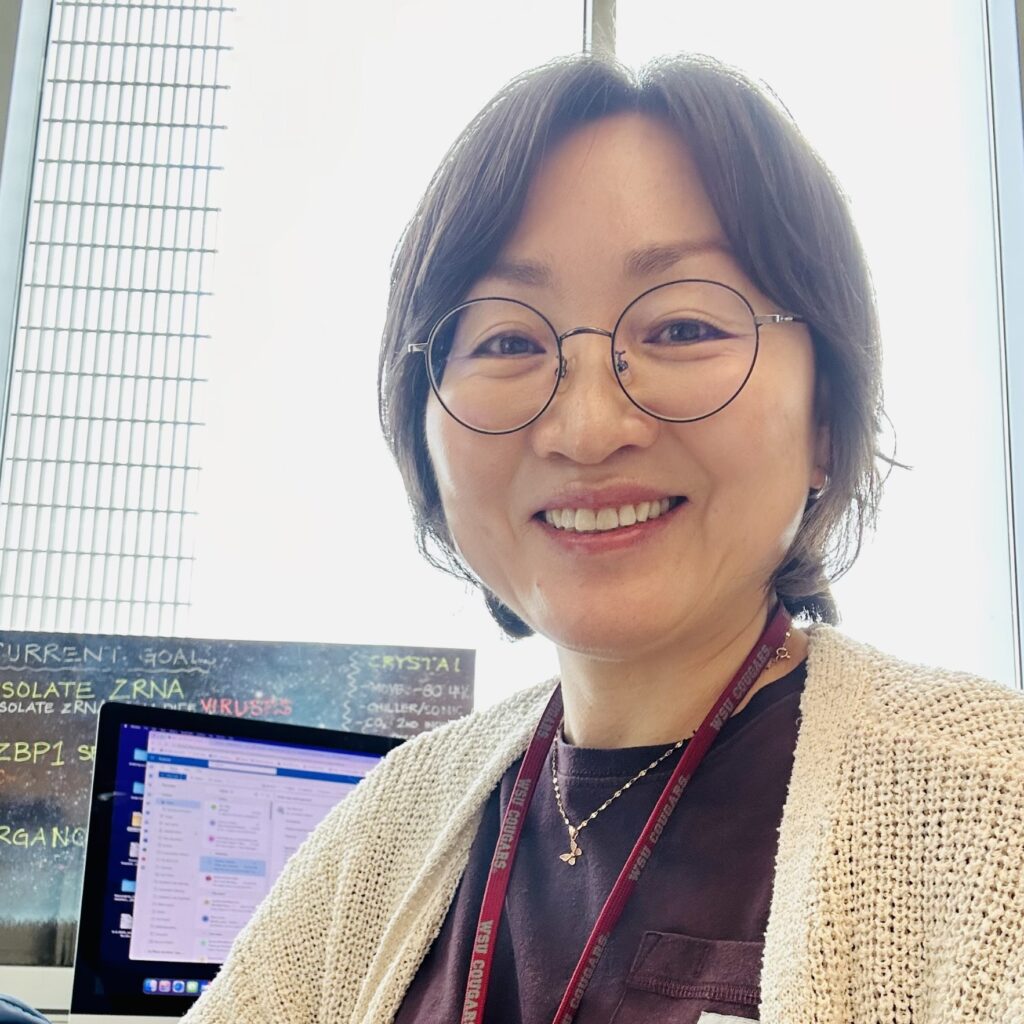 Miyoung Lee in her office.