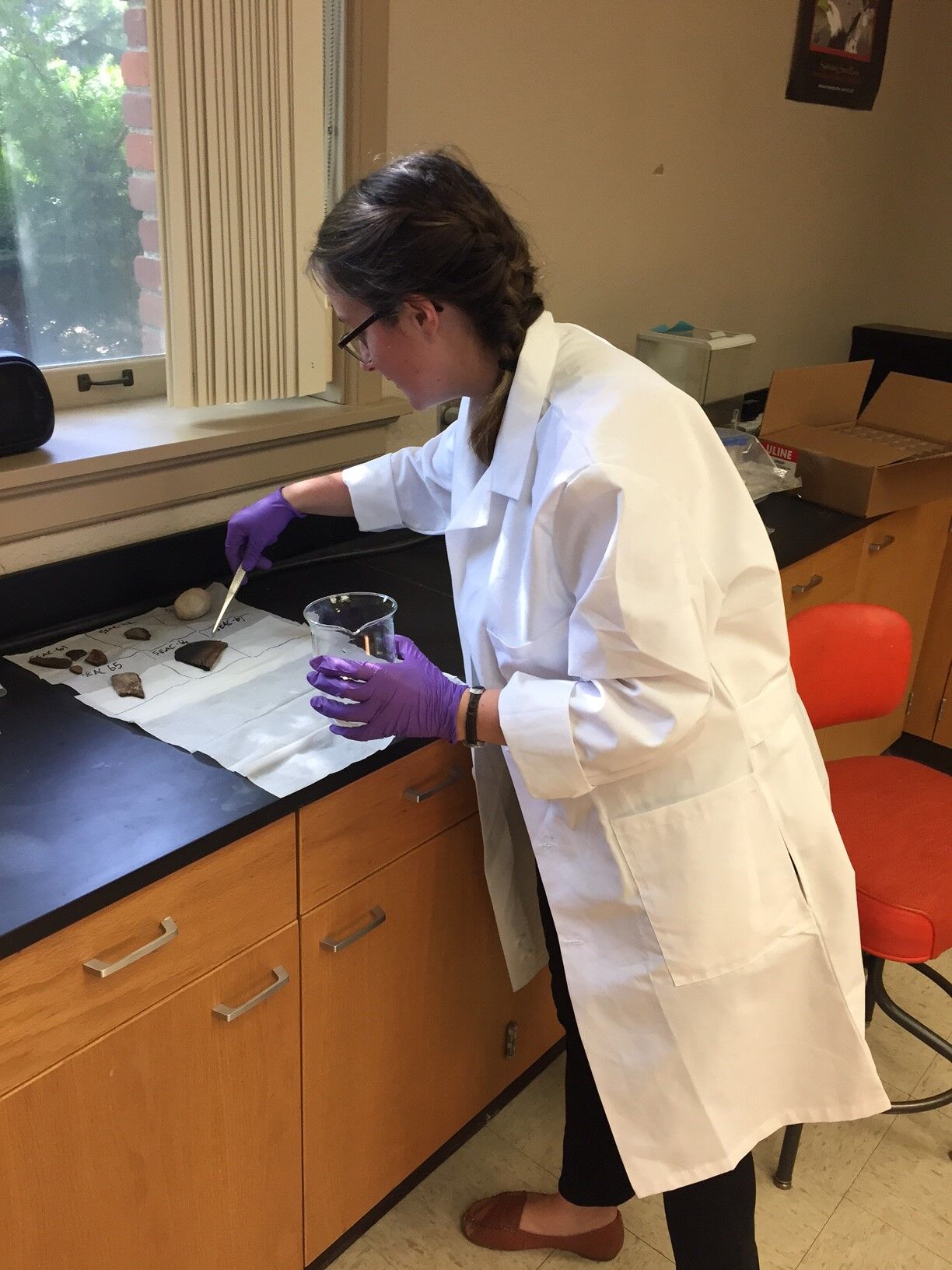 Hawthorne drying samples