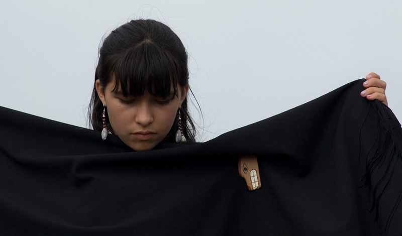 Young Makah tribal member.
