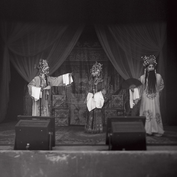 From Childhood, Yang was aware of Chinese theater, But it was something more for his parents. he says. "To me it was just traditional stuff. I had not much feeling for that." His father played an instrument, the erhu, that's used to accompany to performers.