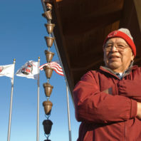 A new memorial in Neah Bay, built on land donated by Ed Claplanhoo '56, his wife Thelma, and two other Makah families, commemorates area veterans and the presence of Spain on the Northwest coast as early as 1774. Photo Zach Mazur