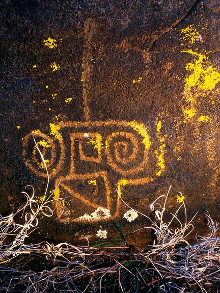 Native American petroglyph in central Arizona