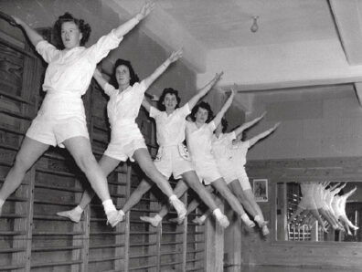 Group exercise for the Women's Service Corps ca. 1945