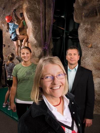Ruth Bindler (center), Kenn Daratha, and Summer Goetz