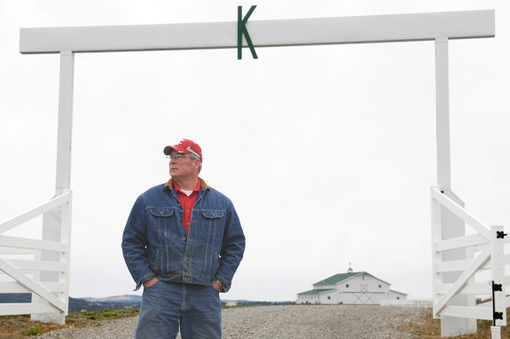 Bill Moos ’73 at his ranch