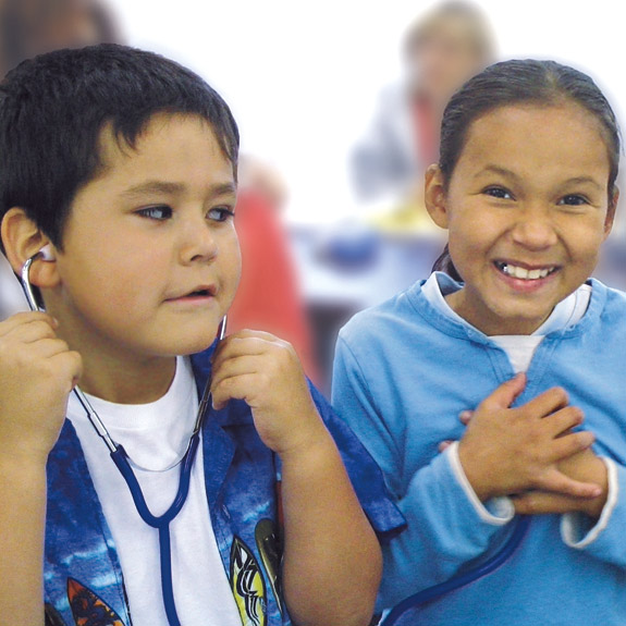 Schoolchildren are encouraged to imagine themselves in health care jobs. AHEC Eastern Washington