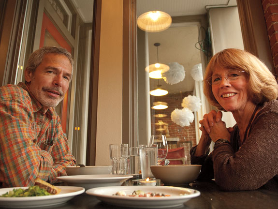 Bob and Sue Ritter at Pullman’s Black Cypress restaurant in 2010