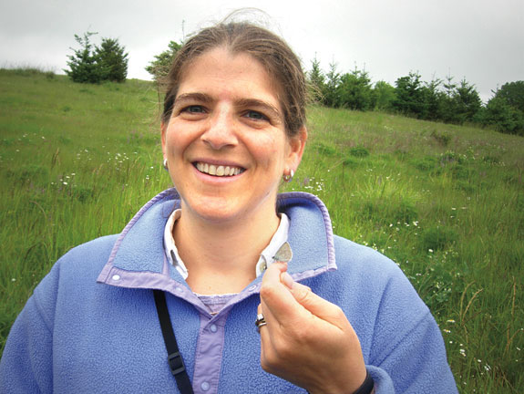 Cheryl Schultz with a Fender’s blue.