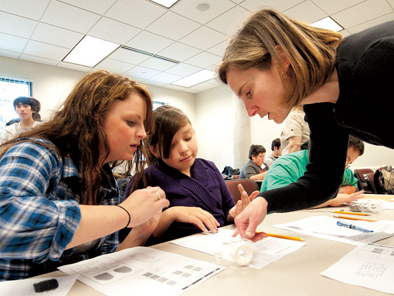 Ali Smith (left) and her pen pal Mysti Dick