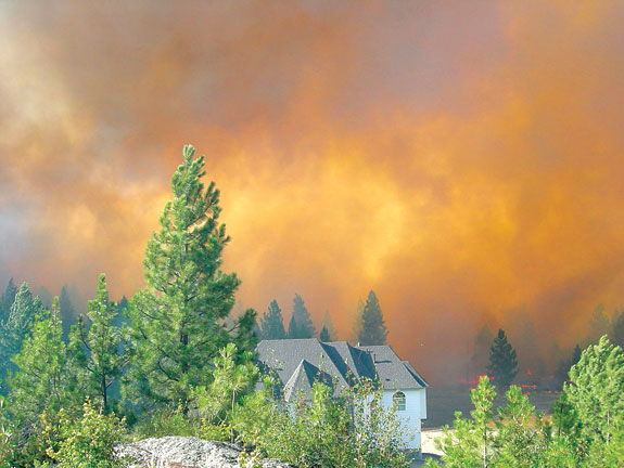 wildfire in Spokane County