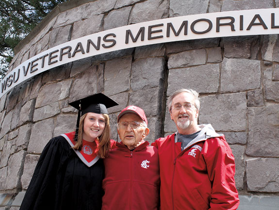 Amy Leonard ’11, Elmer F. Leonard ’49, and Steve Leonard ’81