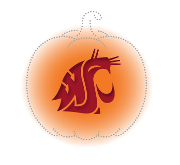 pumpkin white outline