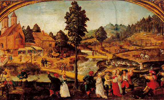 Village Fete by Hans Wertinger