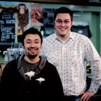 Indaba founders Bobby Enslow ’06, ’08 and Ben Doornink ’07