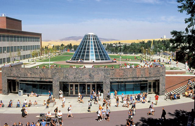 Outside Terrell Library. by Robert Hubner