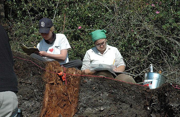 Documenting Galiano excavation