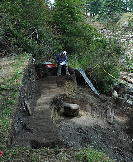 Preparing to bury Galiano site