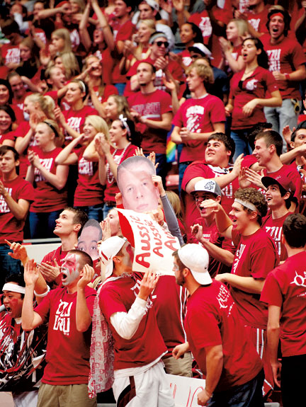 WSU men's basketball crowd