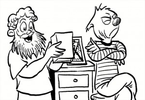 Comic of Rothfuss and fans in Suessian poem. Courtesy Nate Taylor