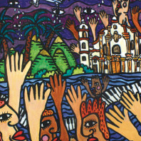 Cuba, Adiós cover art from jacket design by Ciro Flores