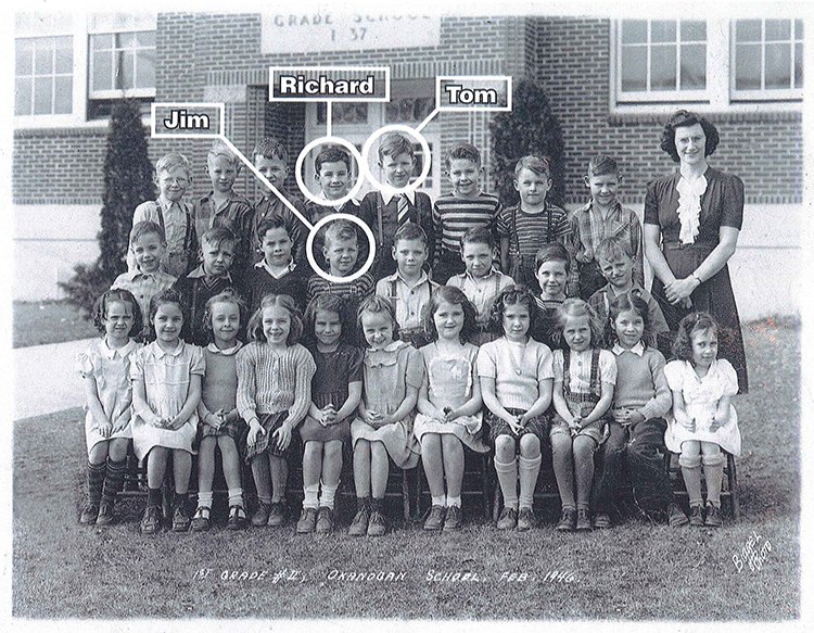 Jim Rockey, Richard Wagner, and Tom Monroe as kids in Okanogan.