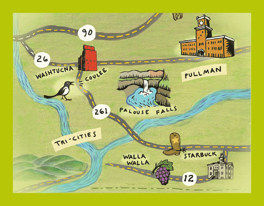palouse falls map