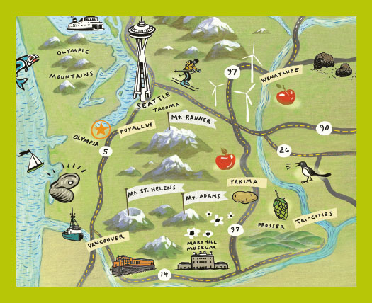 three passes map